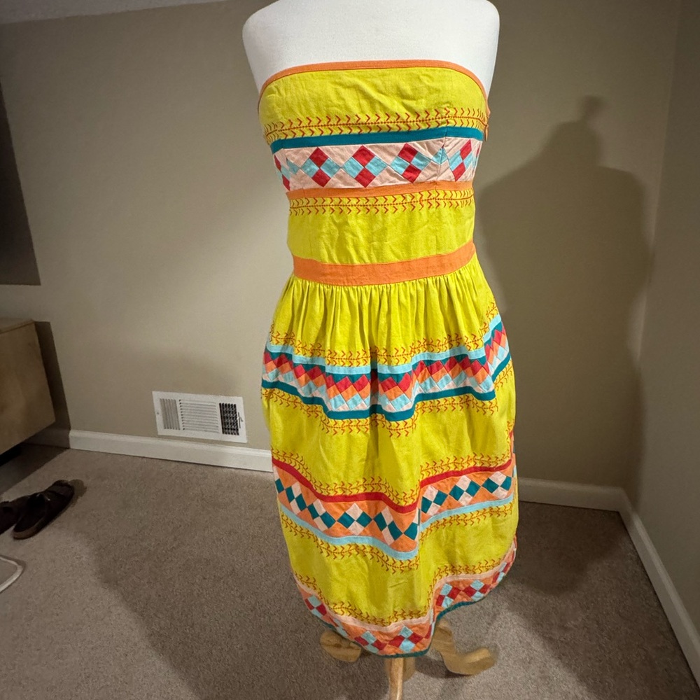 Colorful Leifsdottir Strapless Dress 8